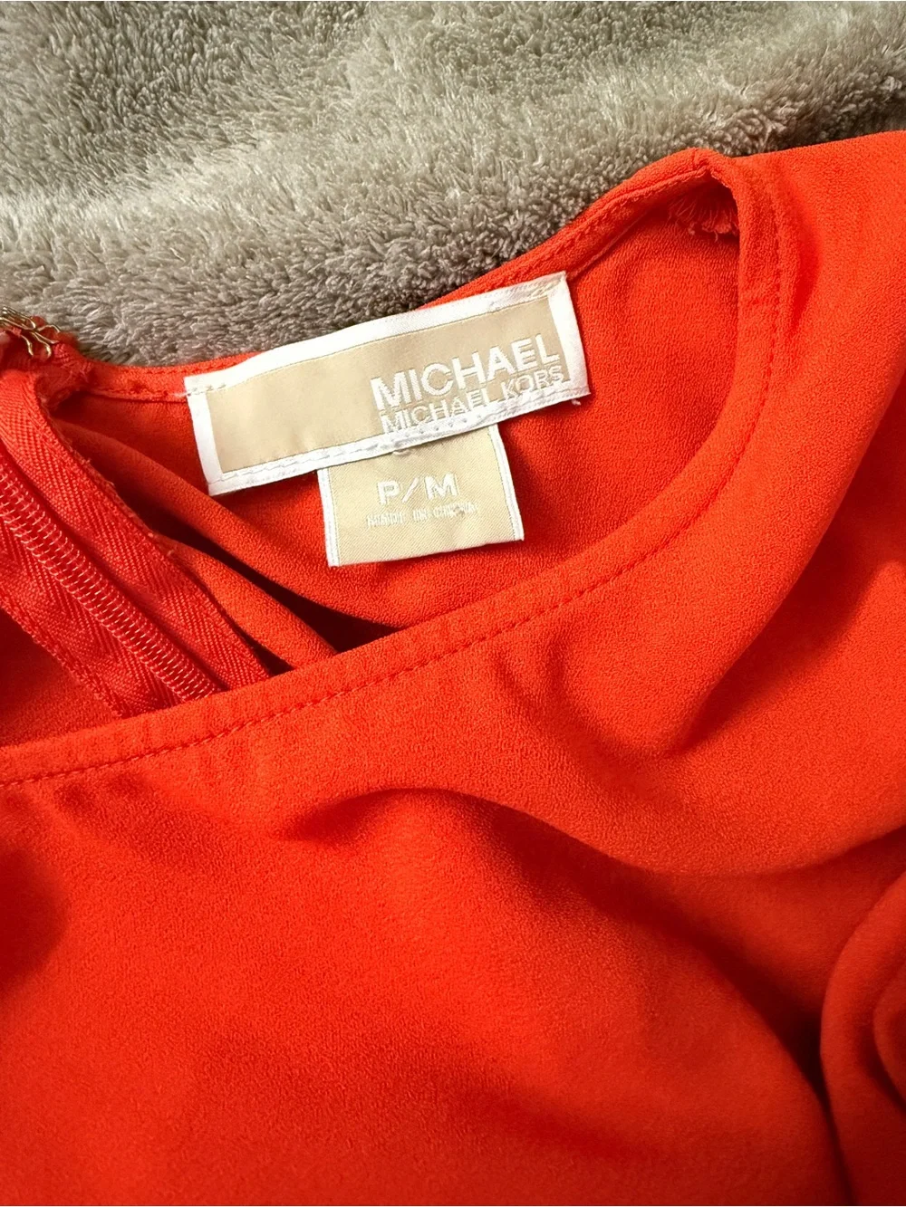 Short Sleeve Crewneck Top in Bright Orange